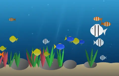 Aquarium screensaver