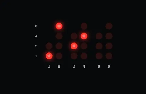 Binary Clock screensaver