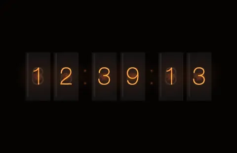 Nixie Clock screensaver
